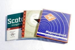10x Spulen für die REVOX A36-F36, mit Band, meist AGFA / Box