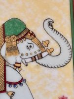💚LIMOGES PORZELLAN VIDE-POCHE PHILIPPE DESHOULIERES ELEFANT