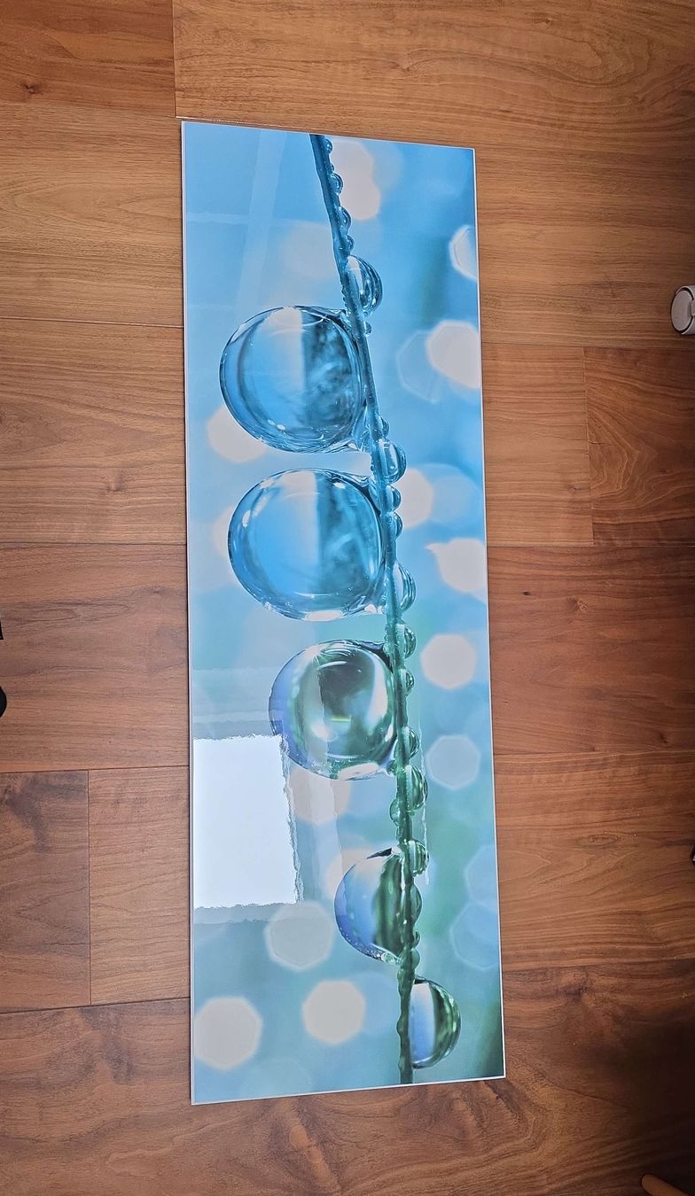 Poster & Bilder: Dekoratives Wandbild mit Wassertropfen - Sommerfeeling! – Gebraucht aus Ennetbürgen von Czgrach