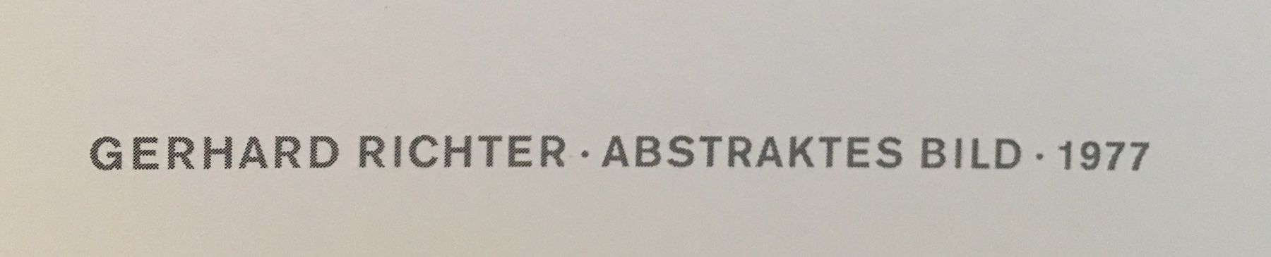 Grafiken & Lithographien: Gerhard Richter     "Abstraktes Bild"     Kunstdruck – Gebraucht aus Nennigkofen von waltraub 3