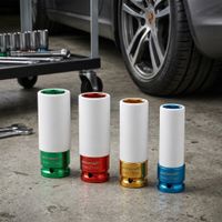 TECHNOCRAFT 1/2" Stecknuss Set, 4-tlg für Schlagschrauber
