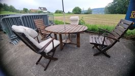 Schönes Gartenensemble Teakholz