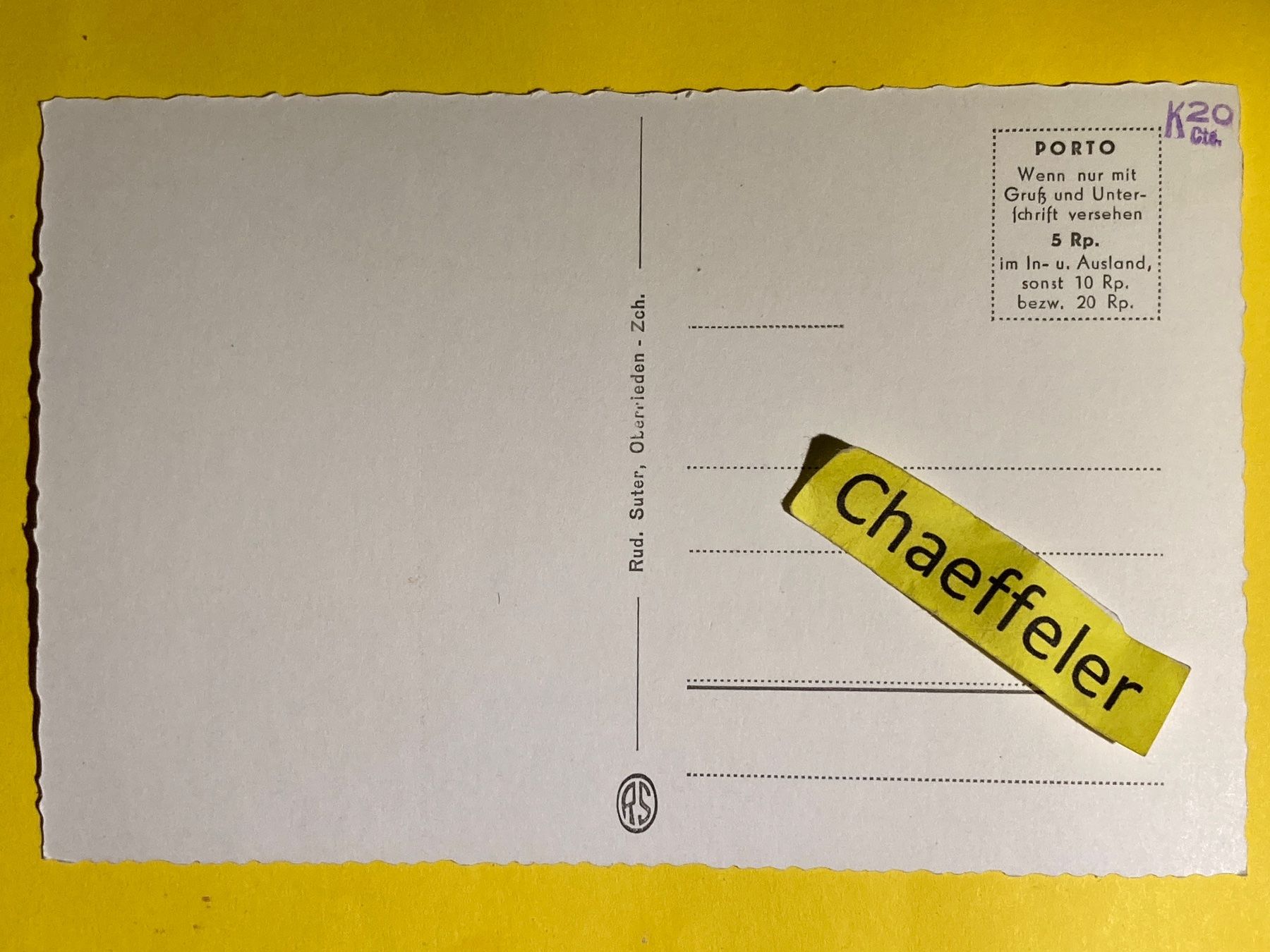 Ansichtskarten: 708 Wädenswil – Gebraucht aus Zürich von Chaeffeler 1