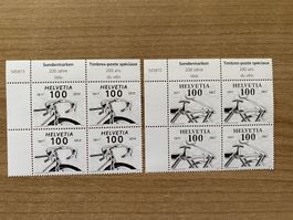 💥2017 - 2 x 4er Blöcke Serie 200 Jahre Velo - postfrisch