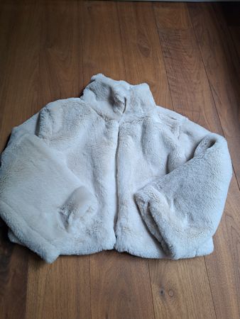Fake Fur Kurzmantel / Kunstpelz Jacke Gr. S 