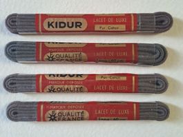 Lacets de Luxe - 4 paires - marron, neufs, pur Coton, 60 cm