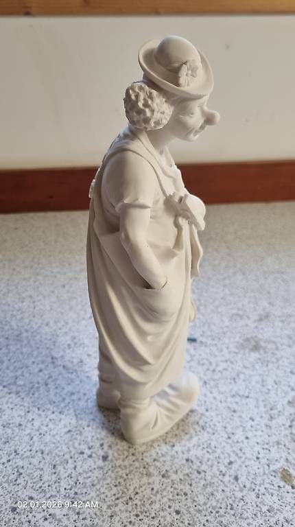 Statuette: Marmor Figurinen Clown – Usato da Bellach venduto da P.Boillat 2