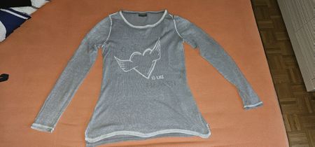 Street One Longshirt, Grau, Grösse 38, Top Zustand!
