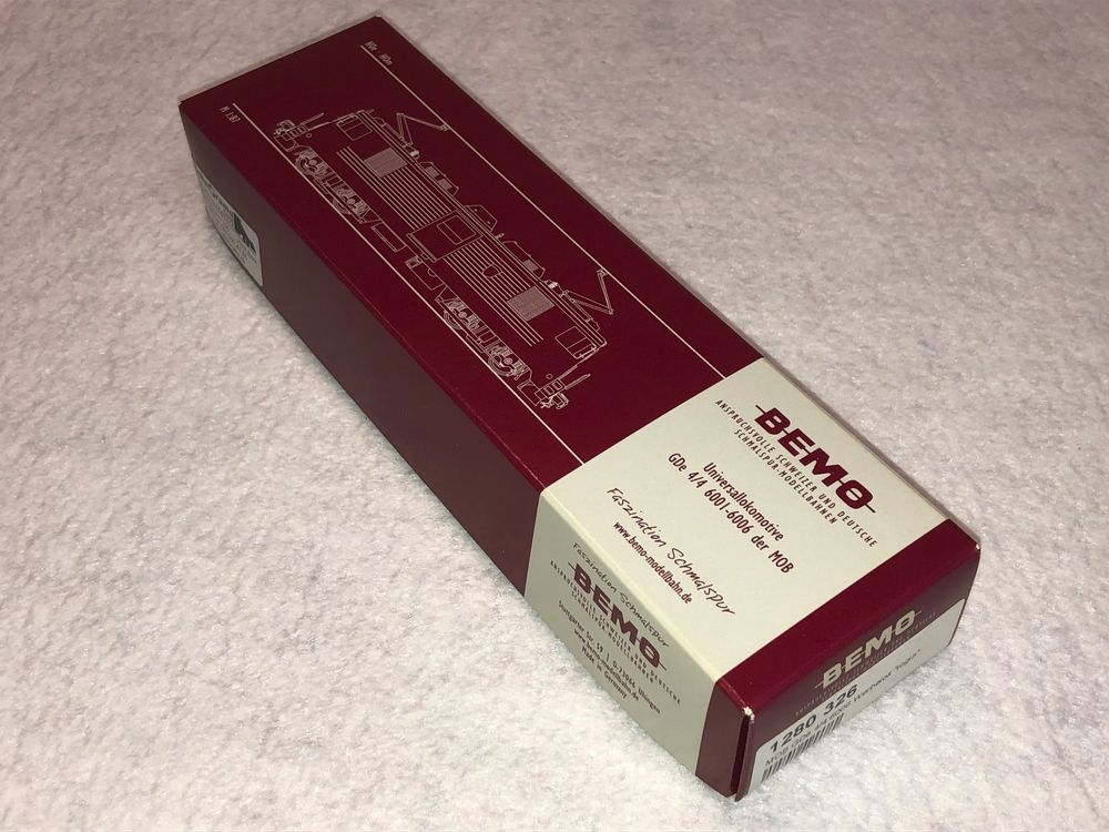 Bemo Modelleisenbahnen: BEMO 1280 326 MOB GDe 4/4 6006 "Login" Hom analog neuf – Neu und originalverpackt aus Echandens von sprite2 7