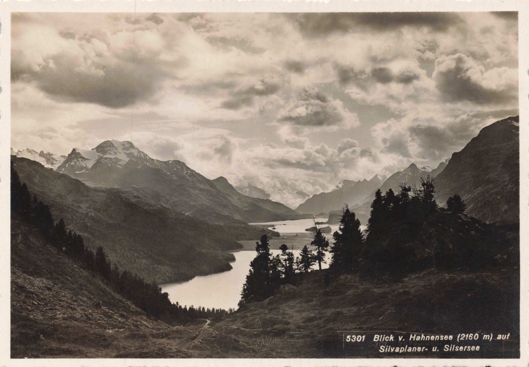 Cartoline postali: Blick Hahnensee silvaplaner – Usato da Biasca venduto da Blenio71