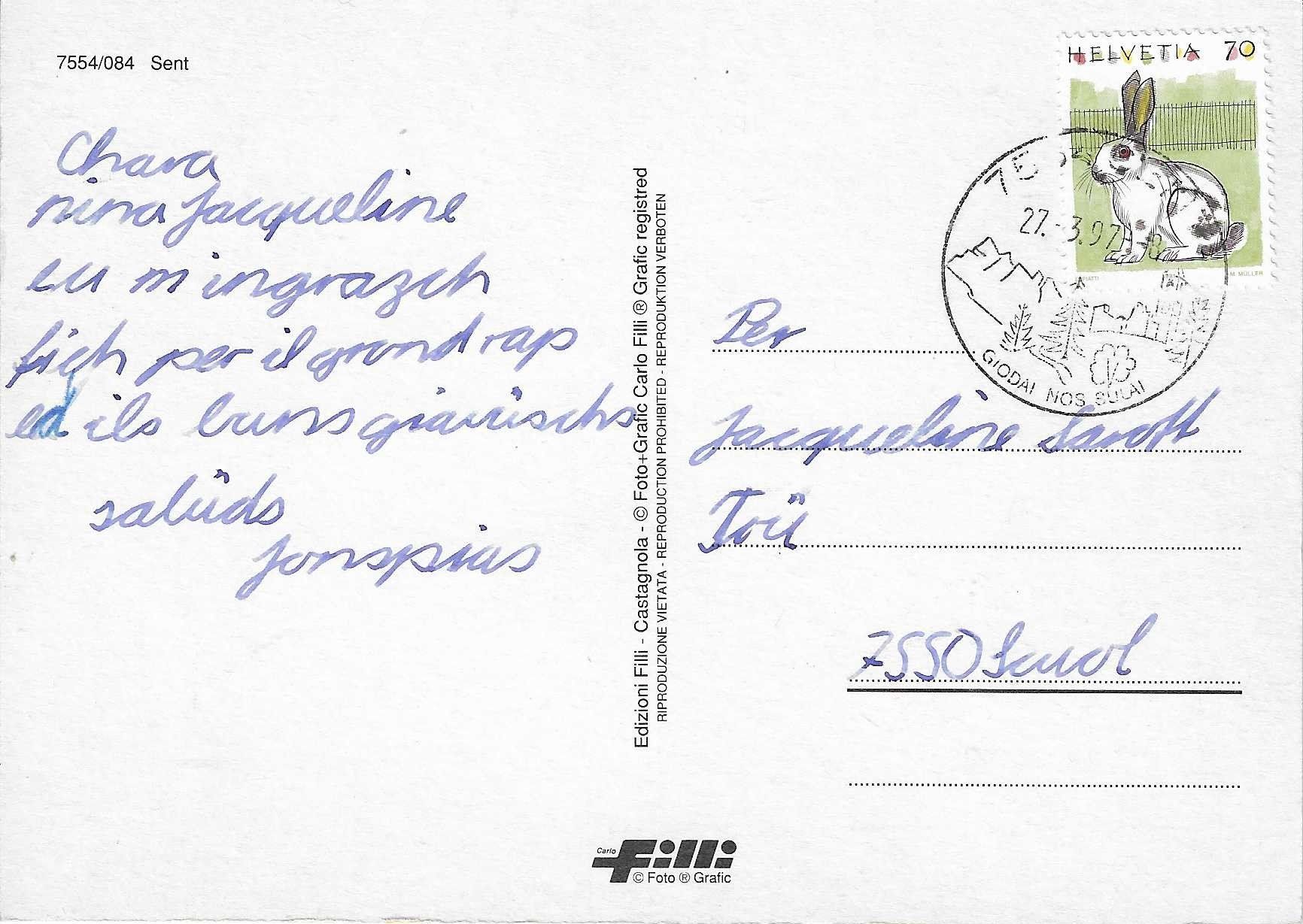 Cartes postales: Sent GR – D'occasion à Rothrist par Stranglehold 1