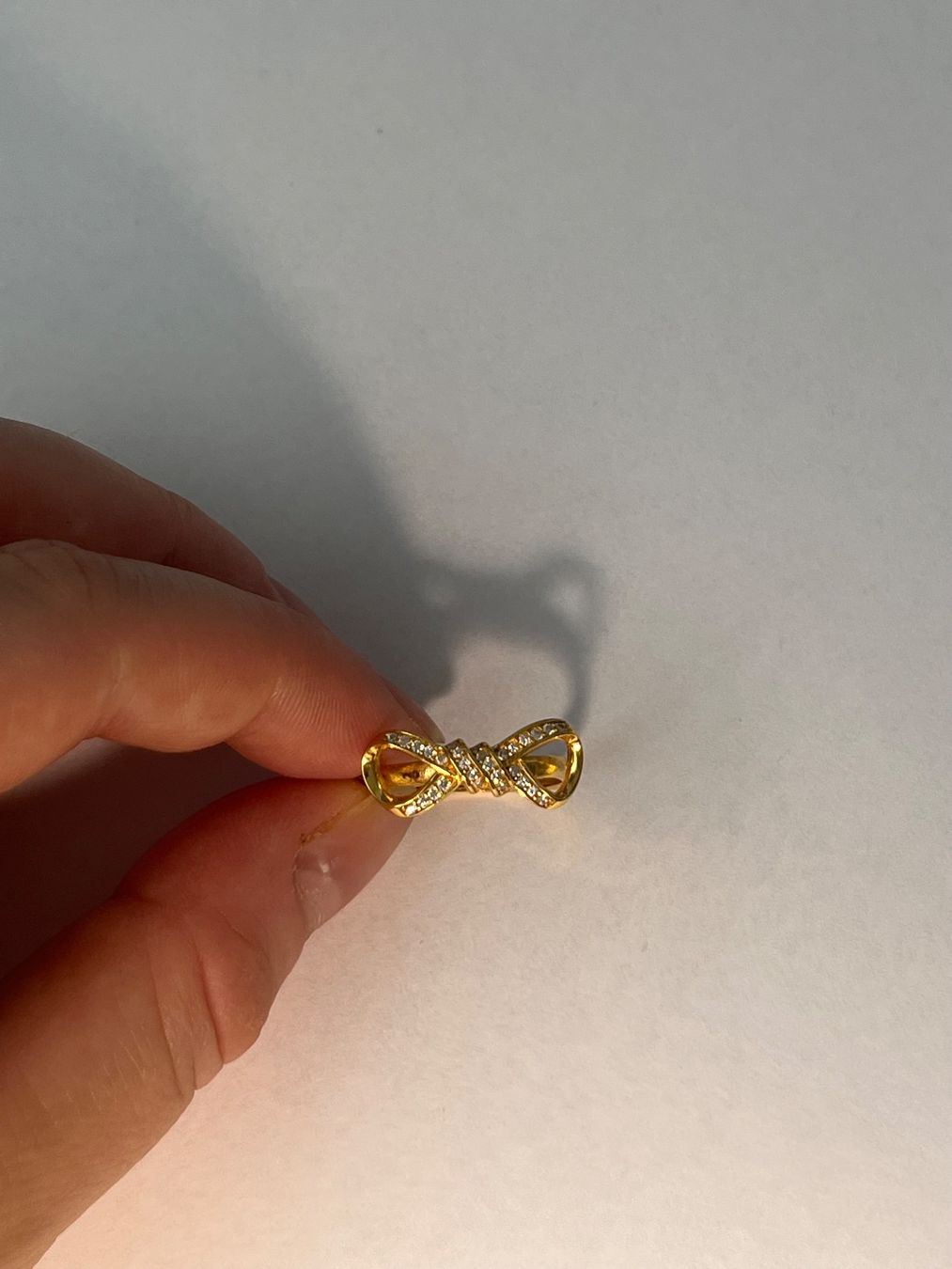 Ringe: RING GOLD SCHLEIFE MIT STEINEN – Gebraucht aus Birsfelden von tam_t8t8 1