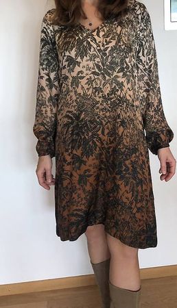 Kleid mit Unterkleid Stella Forest in Herbstfarben Gr 36