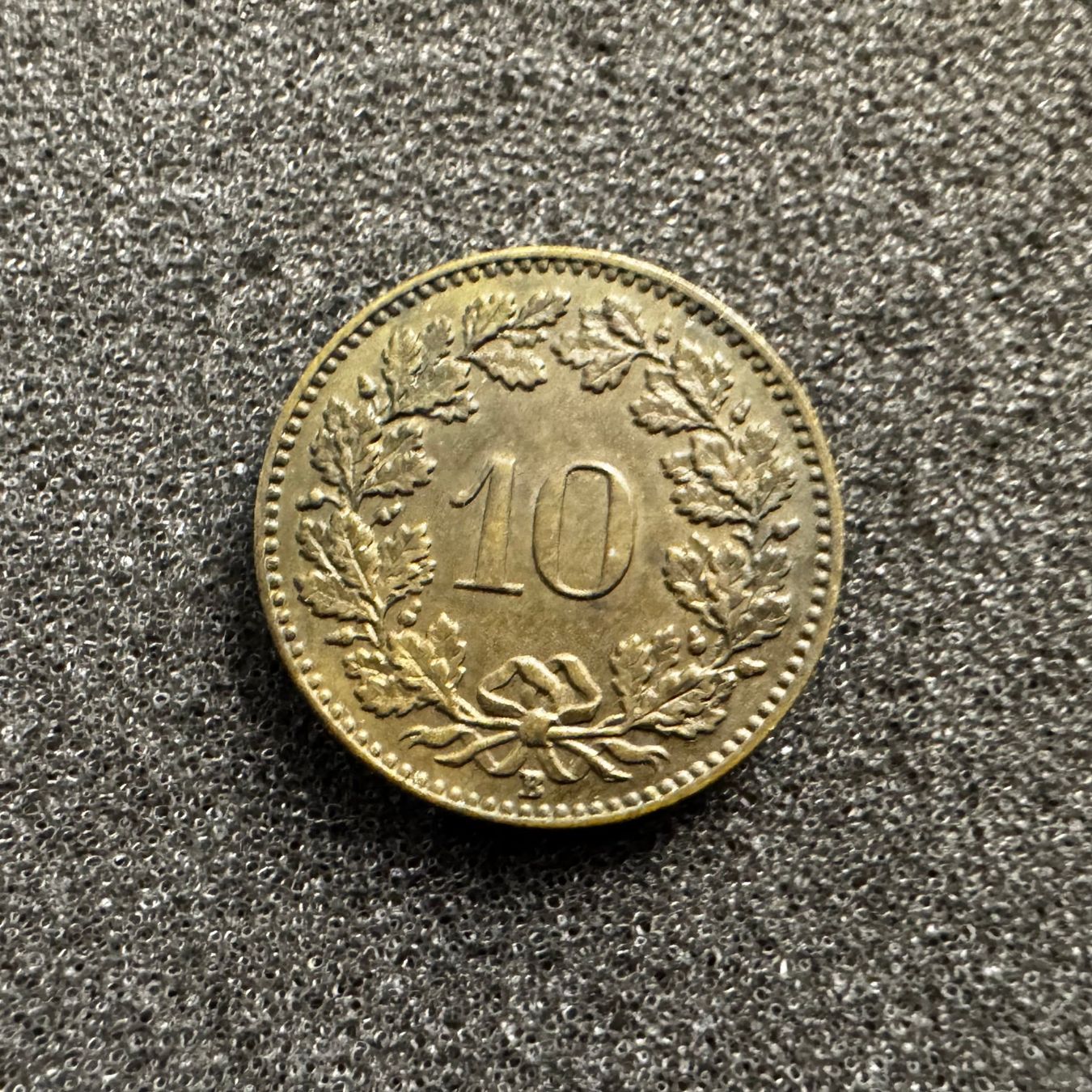 Tutti le monete: 10 Rappen Schweiz Messing 1918 – Usato da Reitnau venduto da tb-muenzen 1