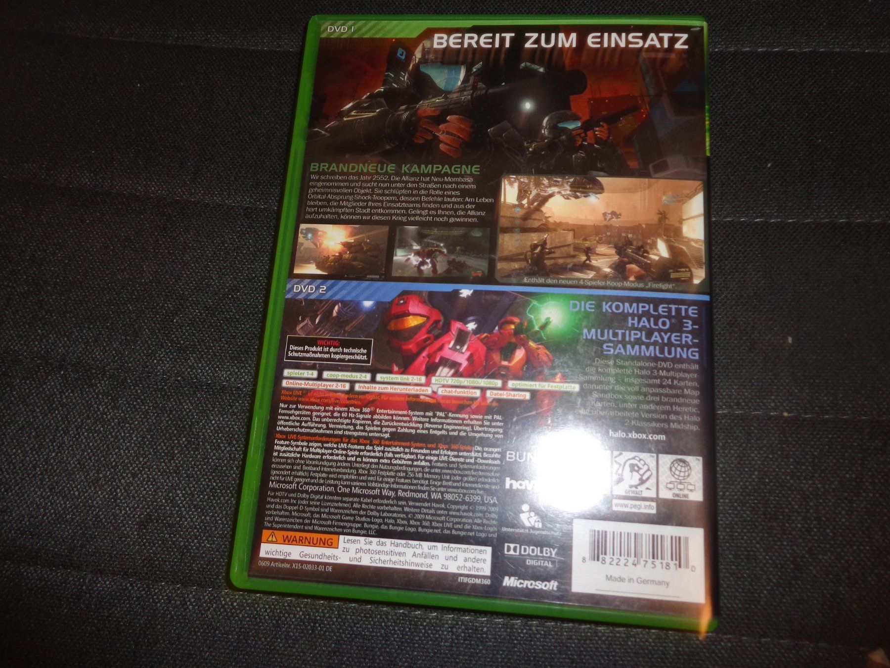 Spiele: Halo 3 ODST (XBOX 360) – Gebraucht aus Olten von Disc-Ausverkauf 2