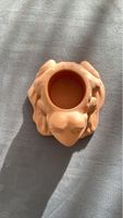 Süsser Kerzenhalter Frosch aus Ton