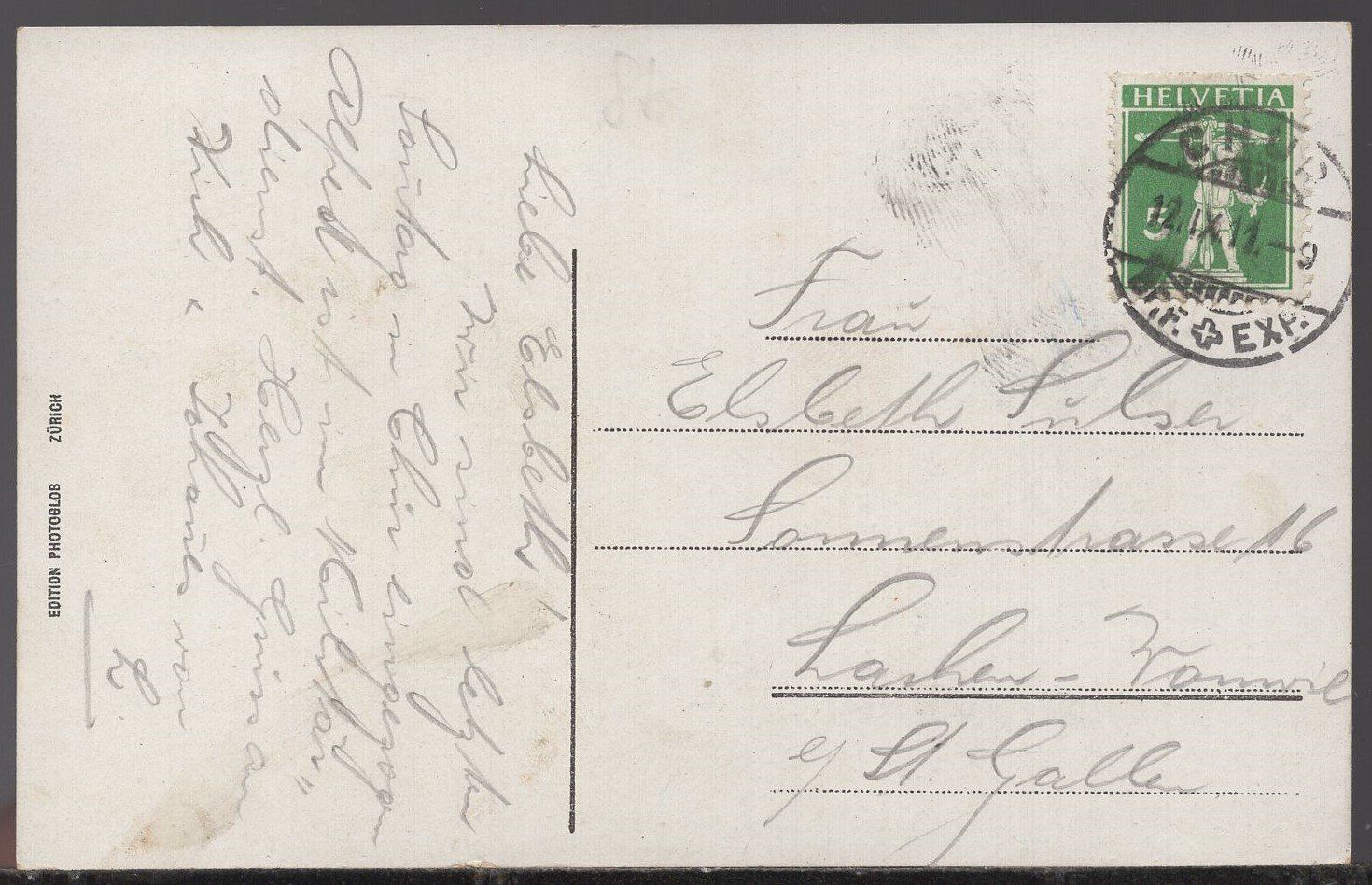 Cartes postales: Lenzerheidsee   1911 – D'occasion à Aarau par kufi44 1