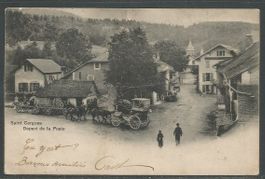 Carte P de 1901 ( Saint Cergues / Départ de la Poste )