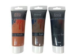 ARTINA Acrylfarbe 3 Erdtöne