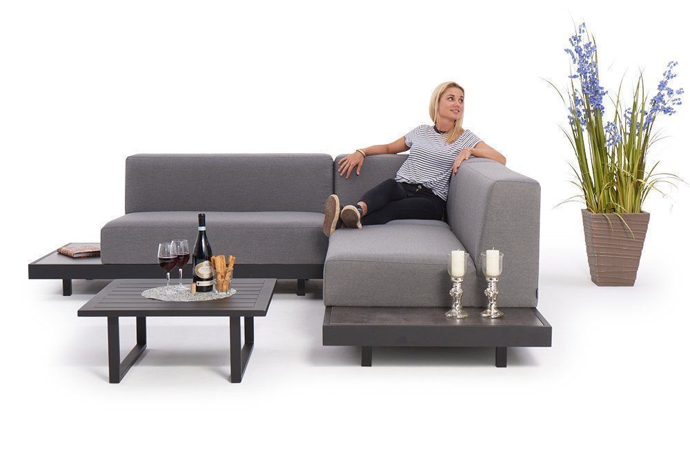 Divani: Gartenmöbel - Garten Lounge - Sunbrella Stoff grau – Nuovo e nell'imballaggio originale da Bern venduto da rattan-lounge 2