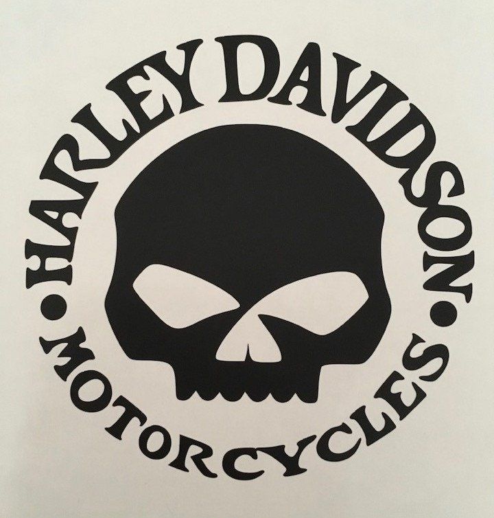 Harley-Davidson Sticker: Autocollant Harley Davidson crâne - J207 – Nuovo e nell'imballaggio originale da Allens venduto da MADE.IN.ROCK.N.ROLL 1