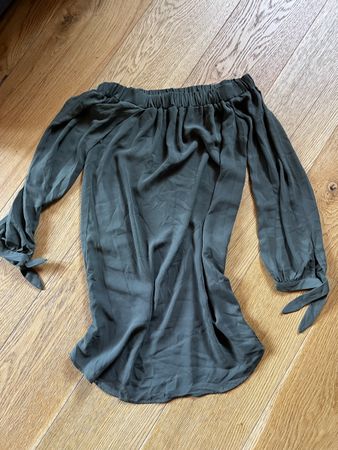 Schulterfreies Long-Shirt - neu - 36