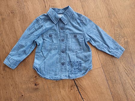 Jeanshemd Jungen Grösse 80 süsser Druck