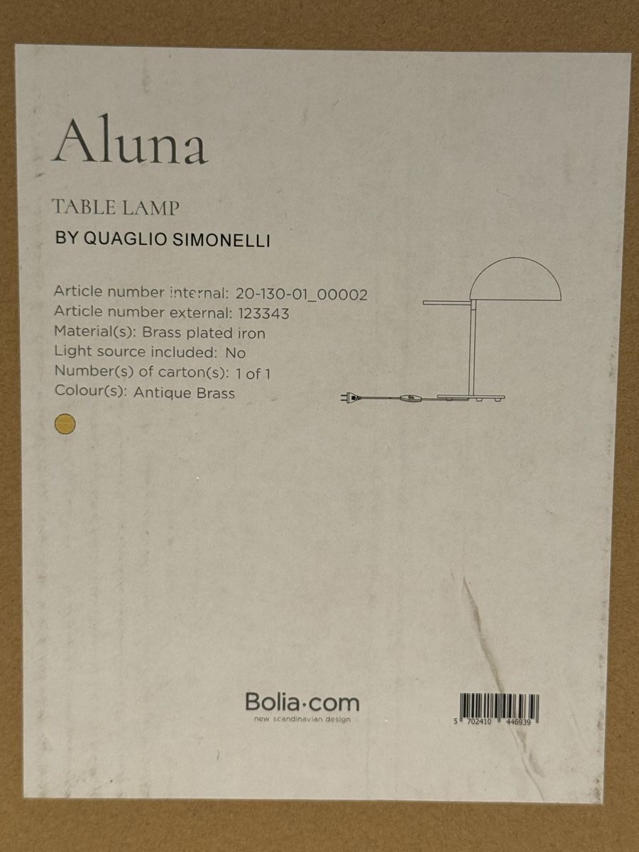 Bolia Lampade: NEU & ORIGINALVERPACKT! Bolia Aluna – Nuovo e nell'imballaggio originale da Erlinsbach venduto da markle 4
