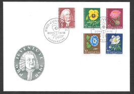 FDC Pro Juventute Serie 1958 J173 - J177 ET Bern 1.12.1958