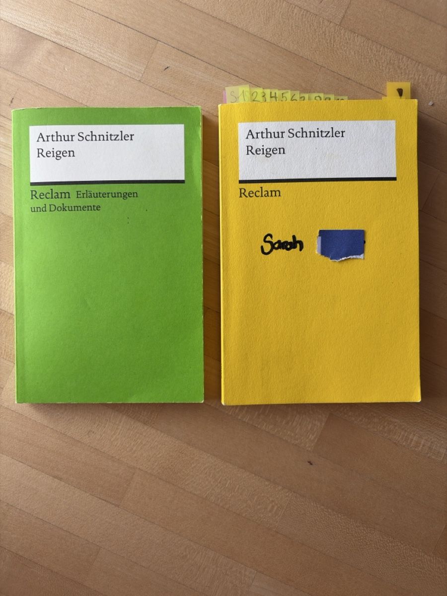 Libri: Arthur Schnitzler Reigen - mit Erläuterung – Usato da Wangs venduto da SarahMeier1999