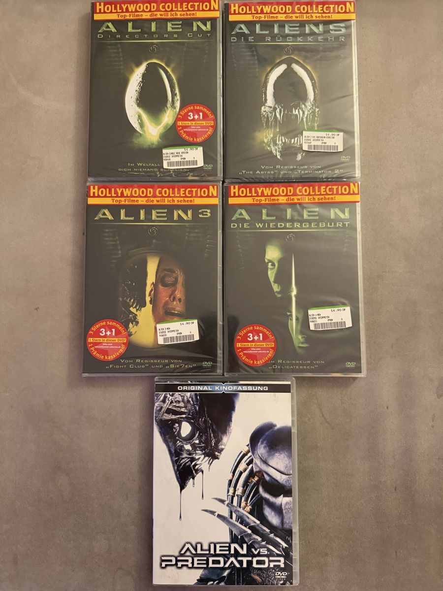 Alle DVDs: Alien Collection & Alien vs. Predator – Neu (gemäss Beschreibung) aus Oetwil a.d. Limmat von music_playthings