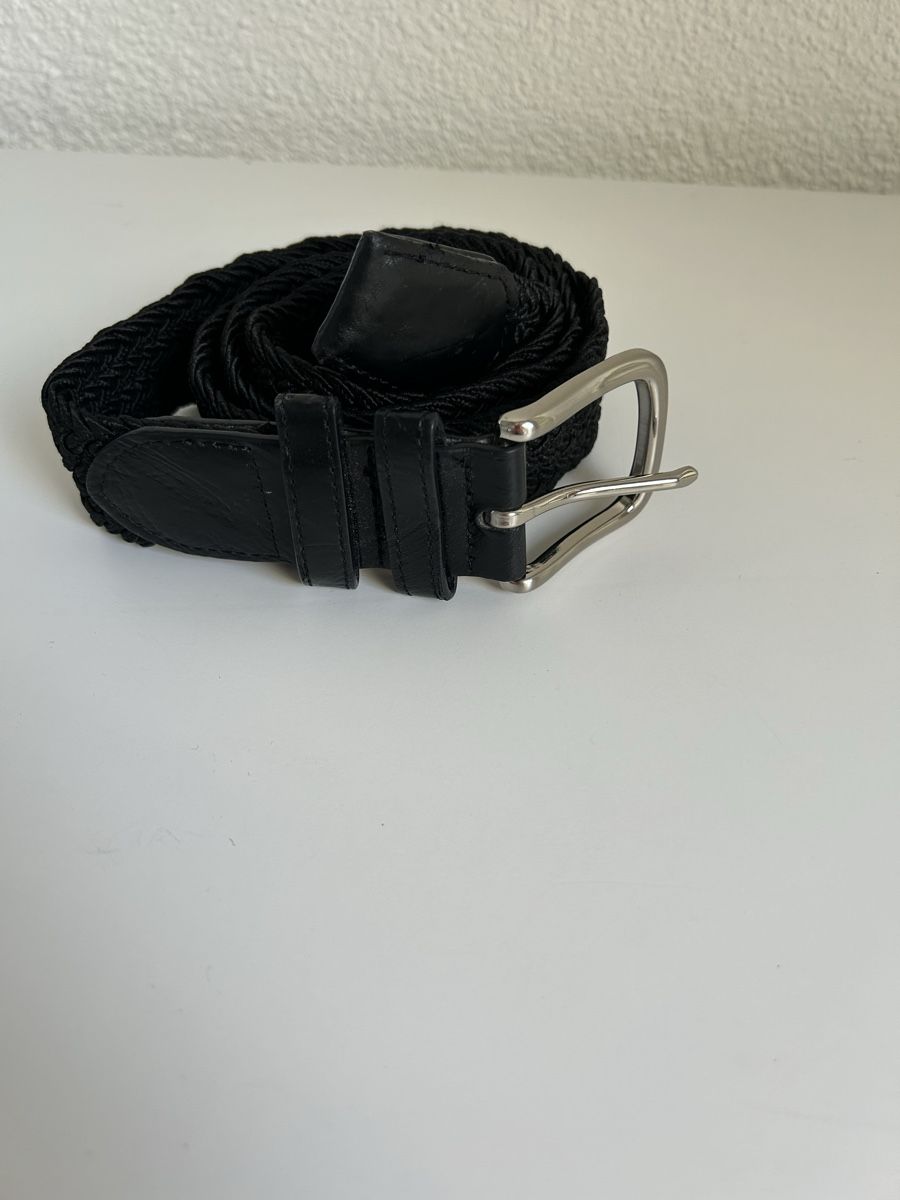 Gürtel: Stylish Woven Elastic Belt - Black, Adjustable & Comfy – Gebraucht aus Saland von ele_vc96 1