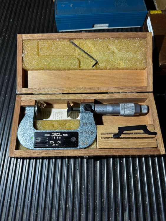 Tesa Mikrometer 25-50mm im Holzkasten, Top! (Gebraucht) in Buchs AG für ...