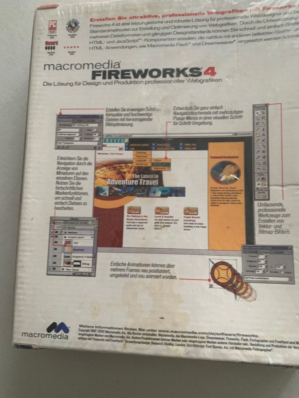 Software: Originalverpackt: Macromedia Fireworks 4, Rarität! – Usato da Emmen venduto da newdeal1970 1