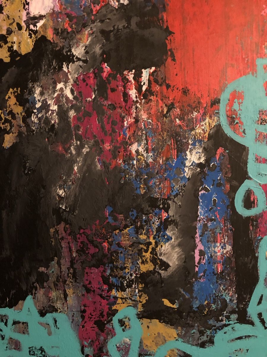 Tableaux: Gemälde abstrakt 60/60cm – Neuf avec emballage d'origine à Frauenkappelen par MissCadillac 1