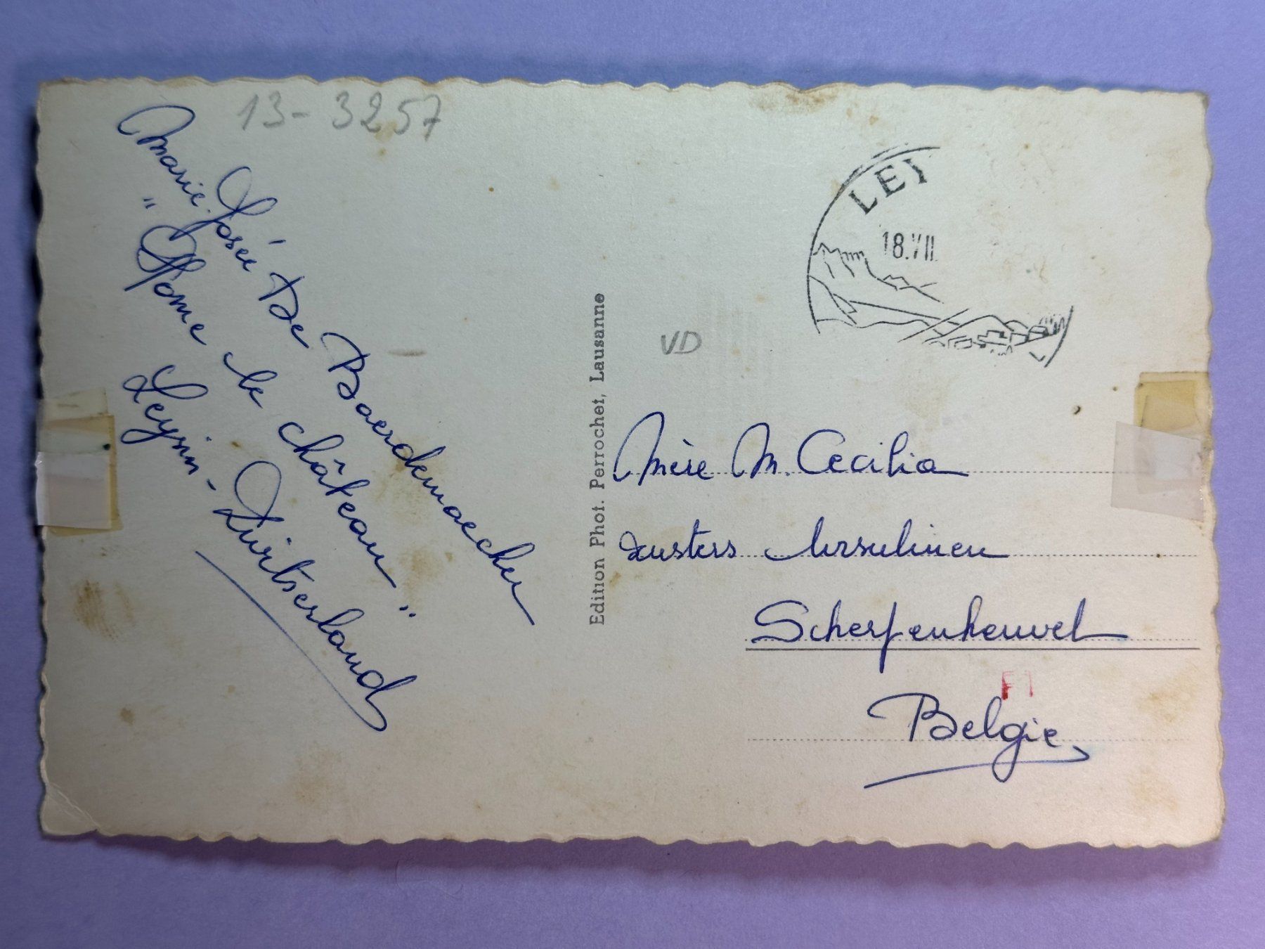 Cartes postales: Leysin - les Tours d'Aï – D'occasion à Steg VS par danwer74 1