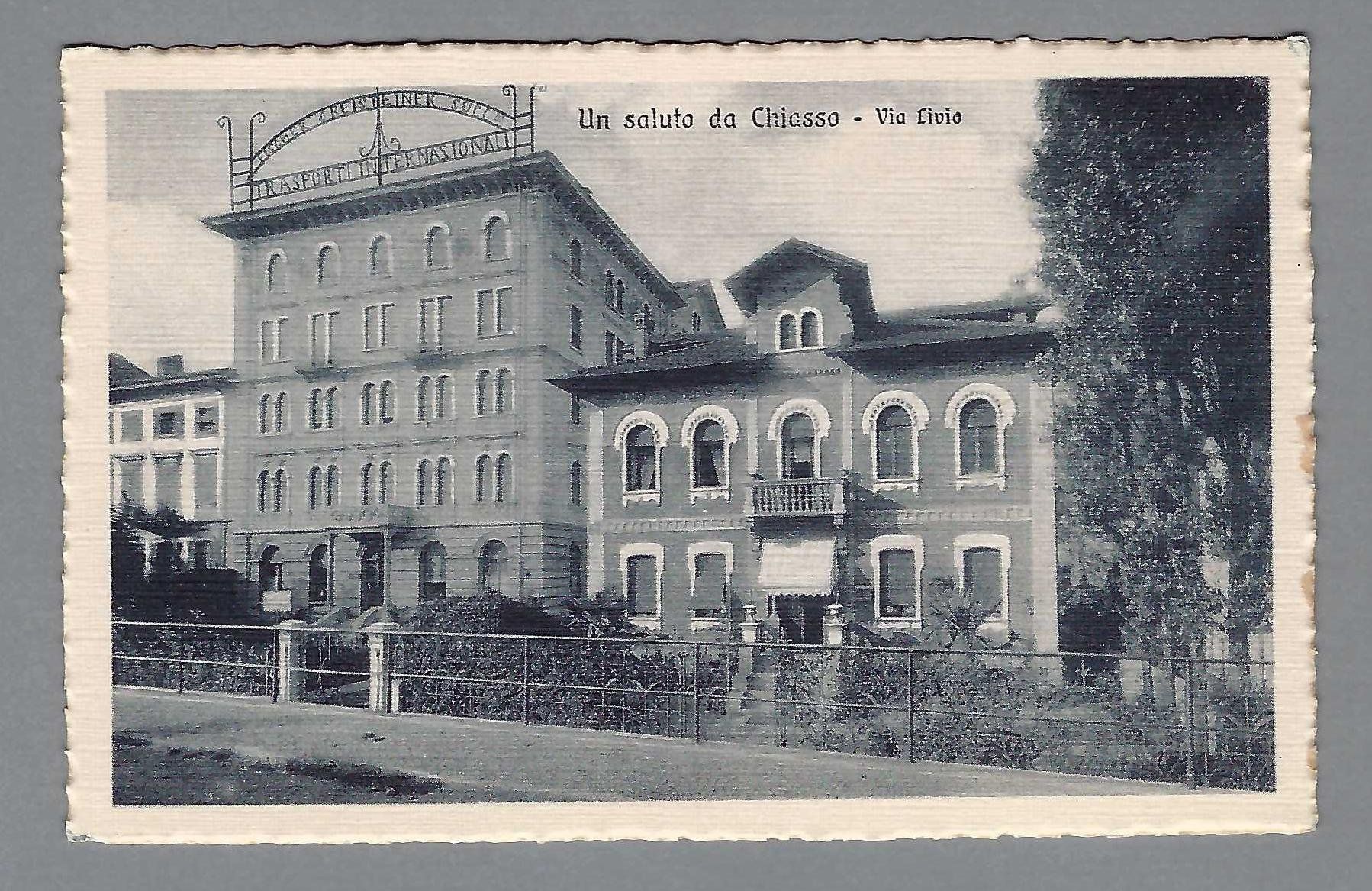 Cartoline postali: CHIASSO, VIA LIVIO, * – Usato da Pura venduto da ulisse1957