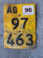 Tiefes AG Mofa Nummernschild