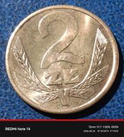 POLEN - 2 Złote 1987 - SAUBERE, FAST UNZIRKULIERTE MUENZE
