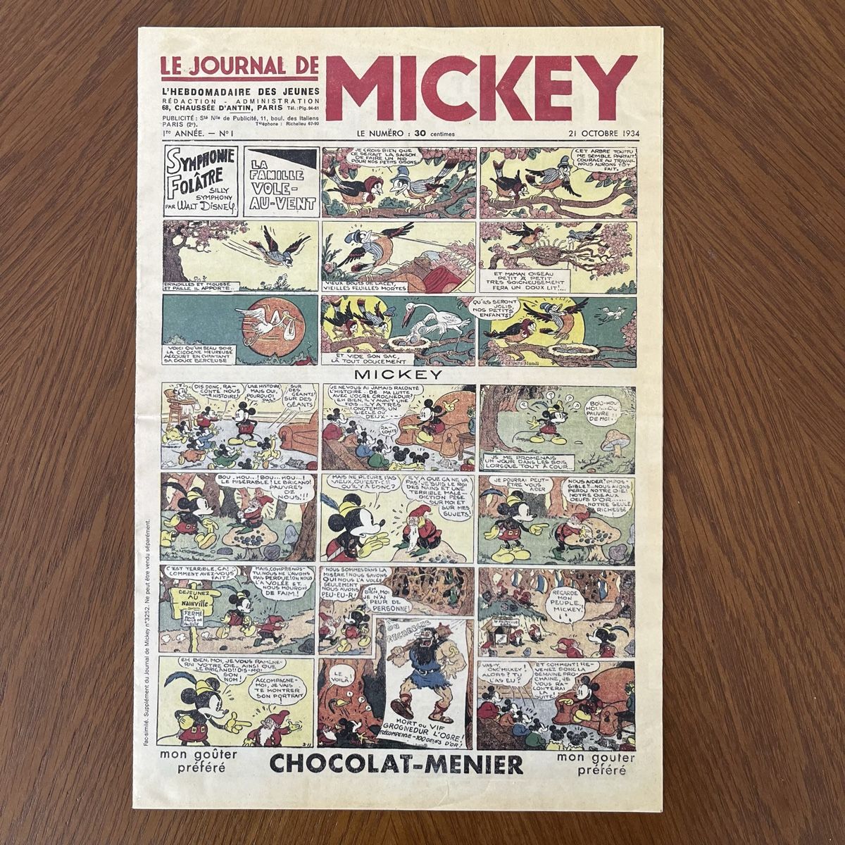 Fumetti: Fac-similé du premier Journal de Mickey en 1934 – Usato da Vuisternens-devant-Romont venduto da ribouldog