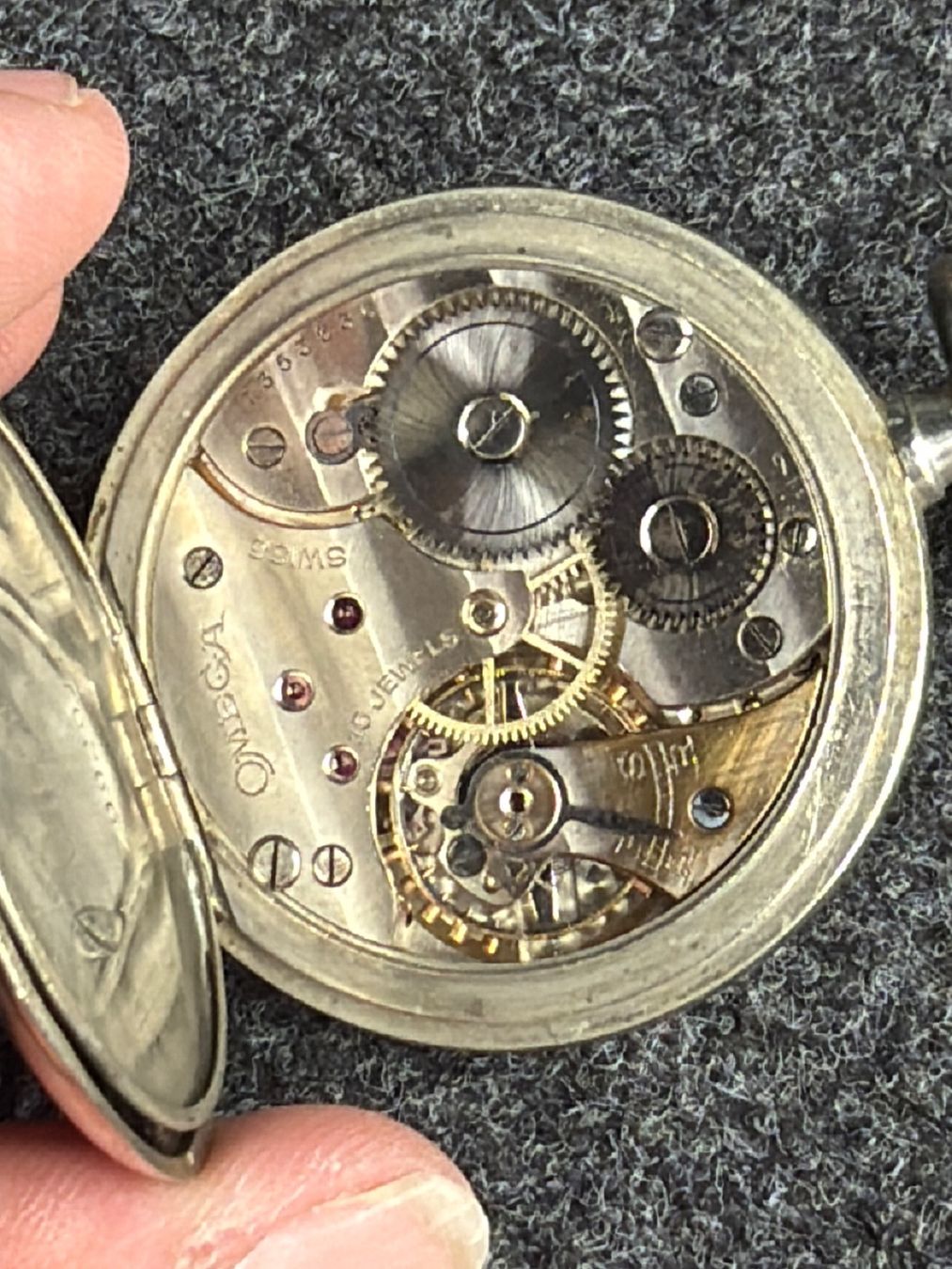 Omega Uhren: Omega Taschenuhr – Defekt aus Schlieren von Luxury.Time 2