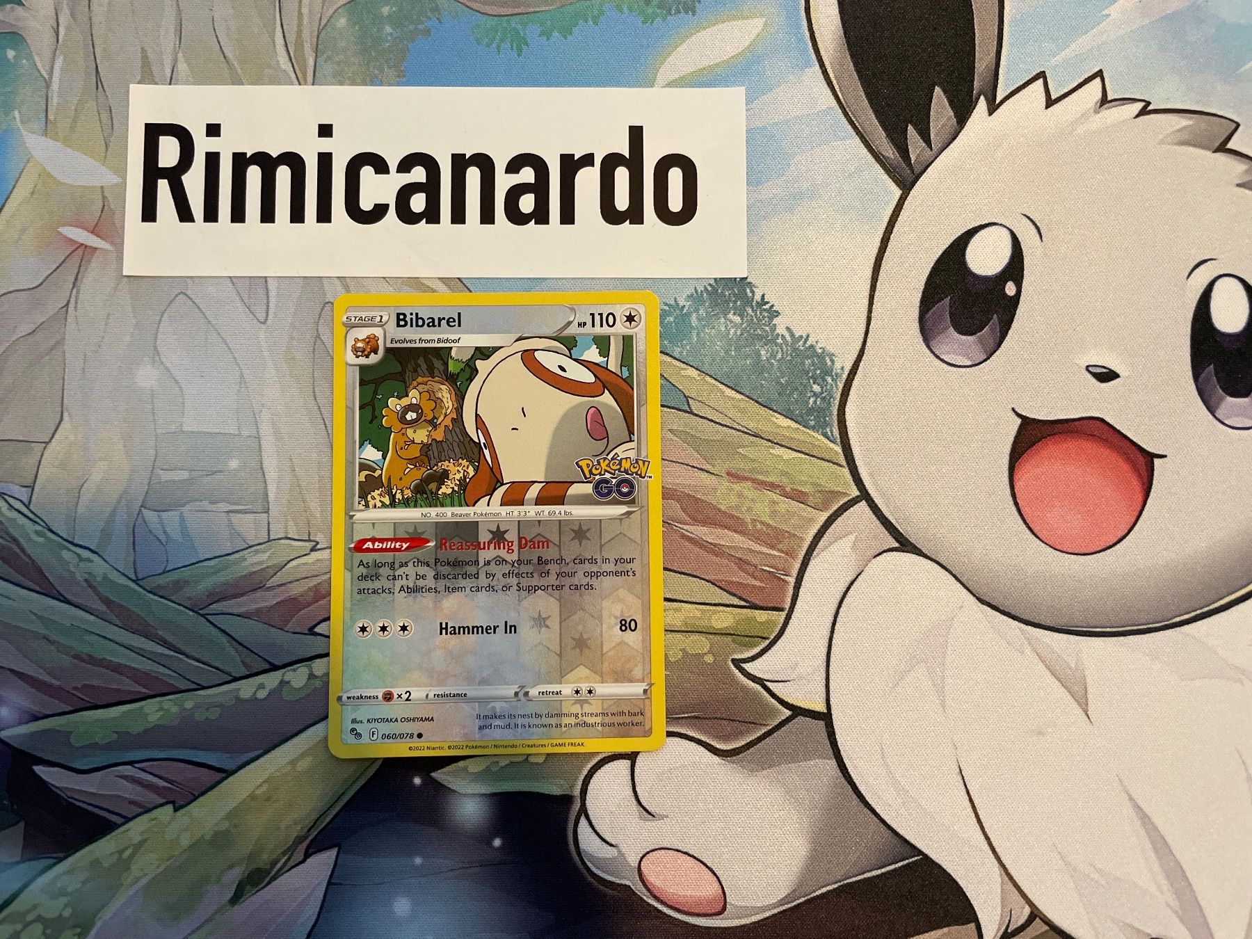 Pokémon Carte collezionabili: 060/078 Bibarel Pokemon Go EN reverse holo – Usato da Niederweningen venduto da rimicanardo