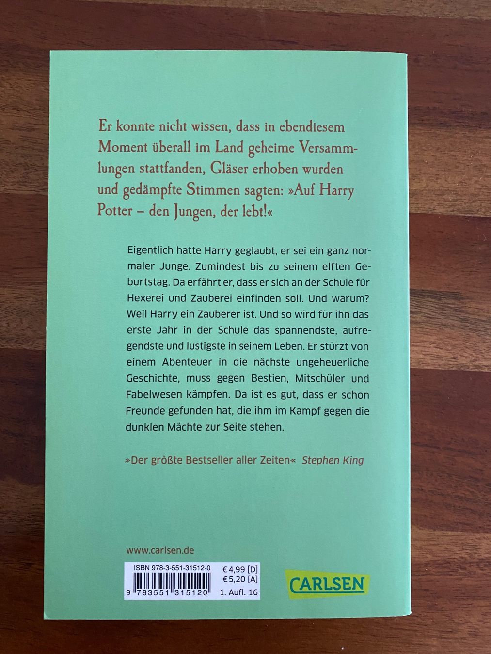 Libri: Harry Potter - Der Stein der Weisen – Nuovo (secondo la descrizione) da Däniken SO venduto da reyna77 1