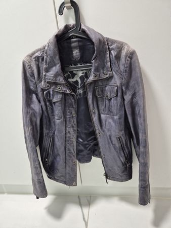 Lederjacke Gipsy Grösse M Damen Used Look