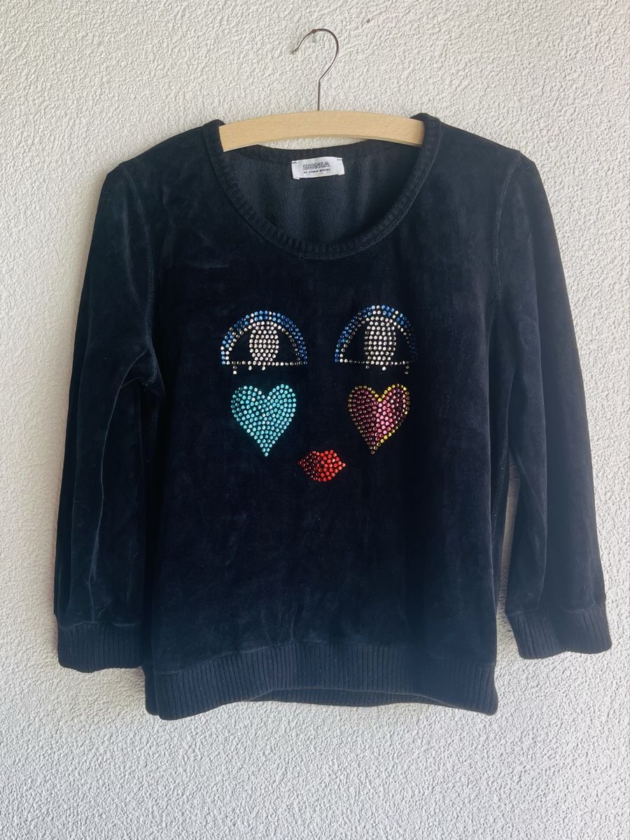 Sonia Rykiel Maglioni & Felpe: Pull Sonia Rykiel noir, velours, strass, taille 38 – Nuovo (secondo la descrizione) da Yverdon-les-Bains venduto da mat_tv6q