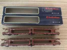 2 x Elektrotren H0 Autotransportwagen in OVP ab 29.-