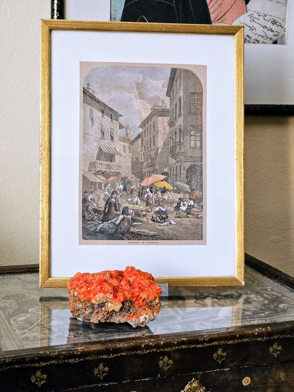Incisioni: Market in Lugano, Trambauer - Compton – Usato da Lugano venduto da Numisartes 3