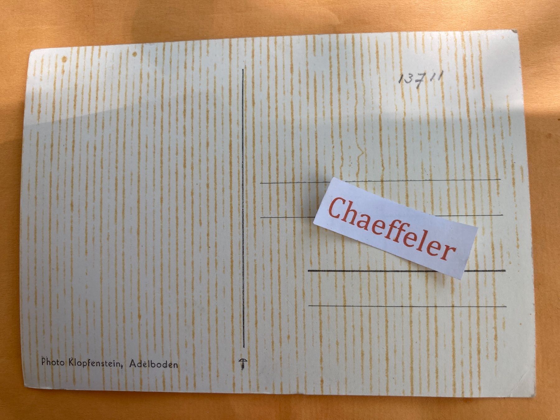Cartoline postali: 13711. Adelboden – Usato da Zürich venduto da Chaeffeler 1