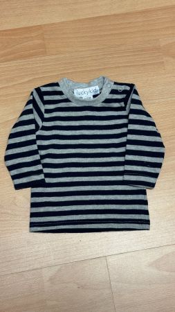 Langarmshirt Luckykid gestreift Grösse 62/3M guter Zustand