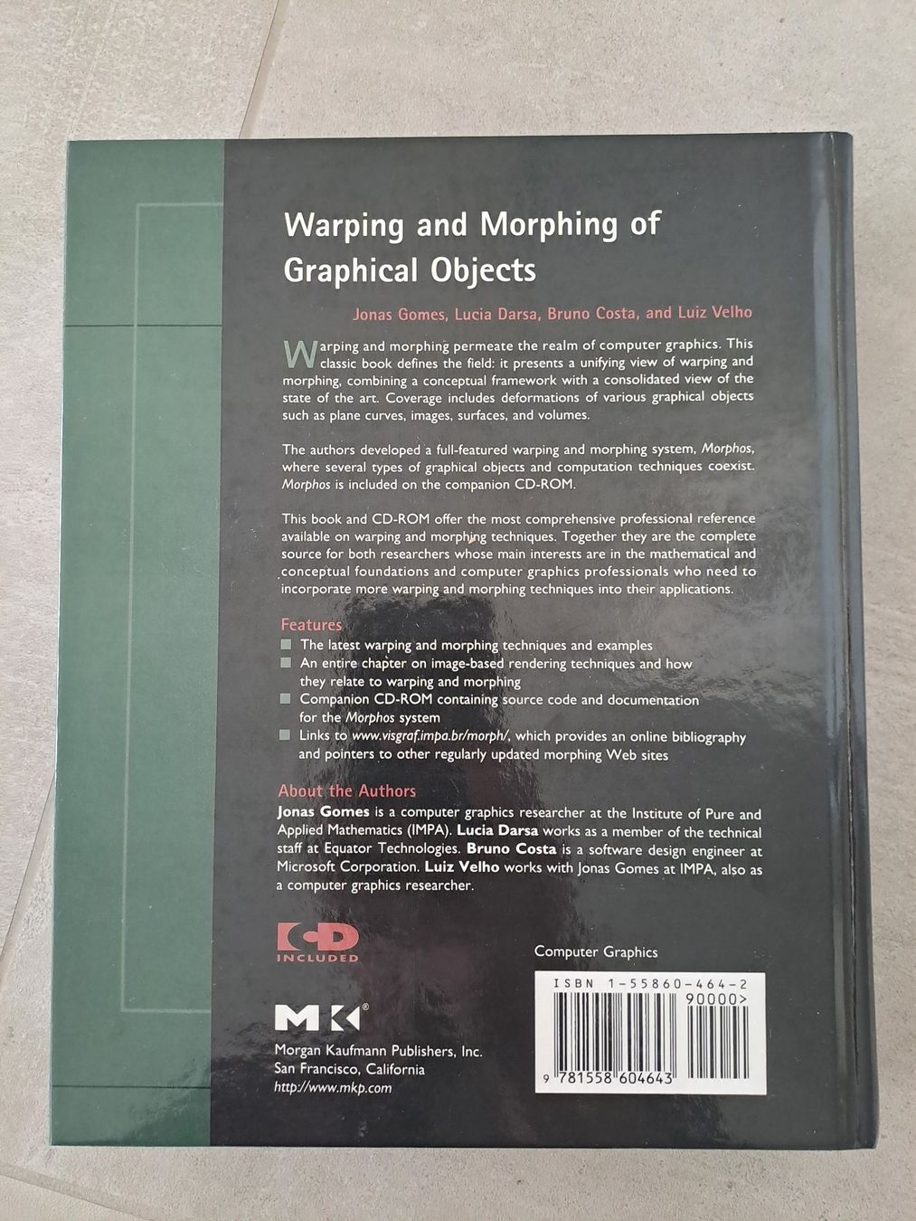 Libri: Warping and Morphing of Graphical Objects - Buch – Usato da Caslano venduto da Welaberg 1